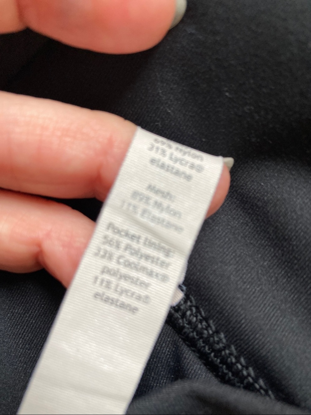 Lululemon Train Times Black Leggings 7/8 Sheer details sz 2 - Picture 10 of 11